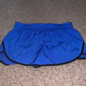 Blue athletic shorts